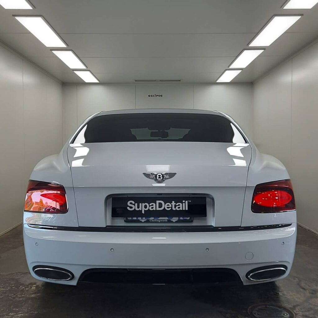 Bentley rearview of detailing paint protection
