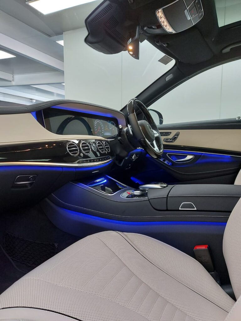 perfectly detialed interior high end performance leather seats
